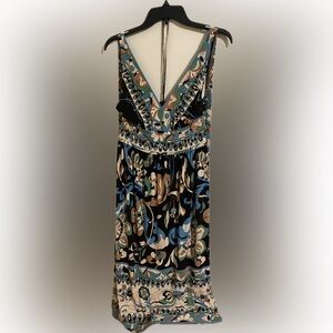 Jones New York Halter Top Multicolor Sleeveless Dress 8525